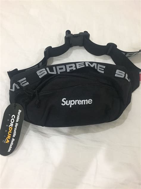 fake 18ss supreme waist bag